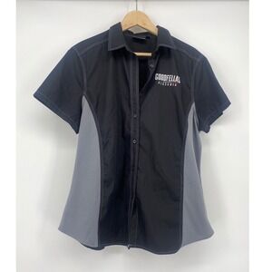 Chef Works Button Up Shirt Large Black Excellent Goodfellas Pizzeria Mesh Side
